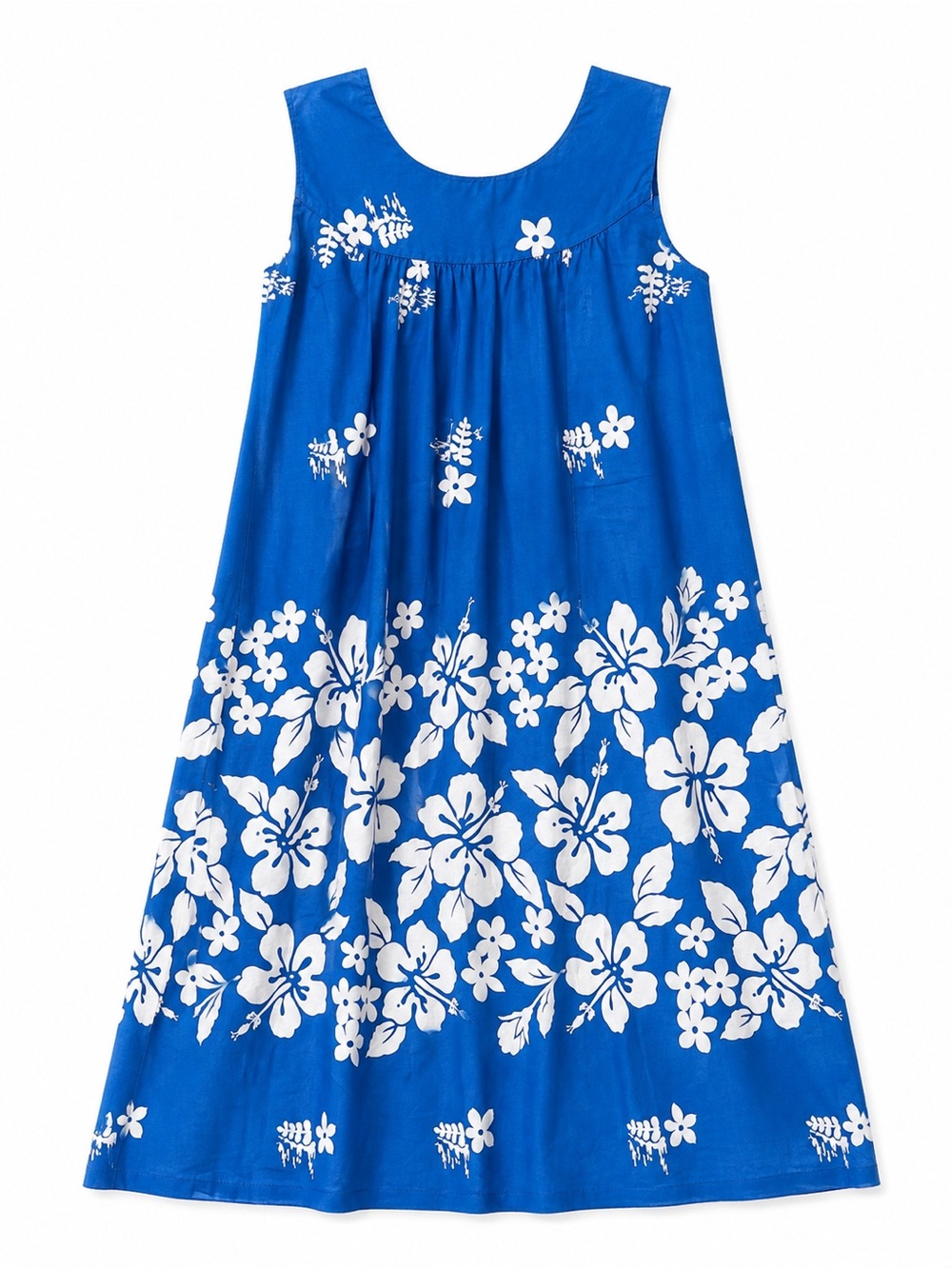 Vintage Hawaiian Blue Floral Sundress